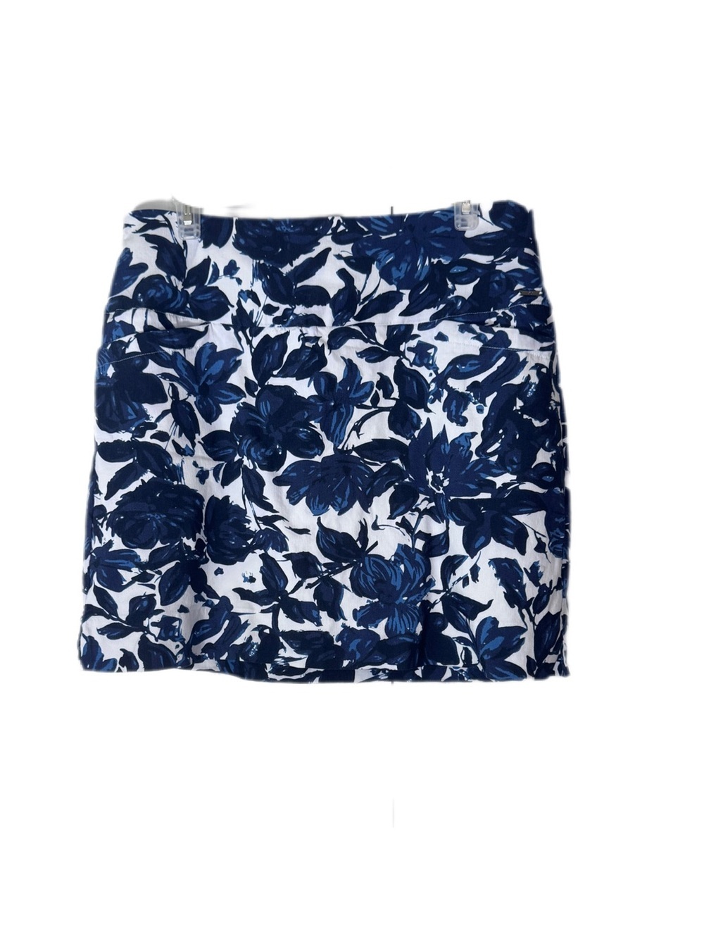 Blue Floral Mini Skort